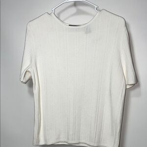Laura Scott Elegant White Women's Top